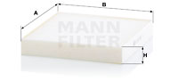 Filtr kabinowy MANN-FILTER CU 22 028