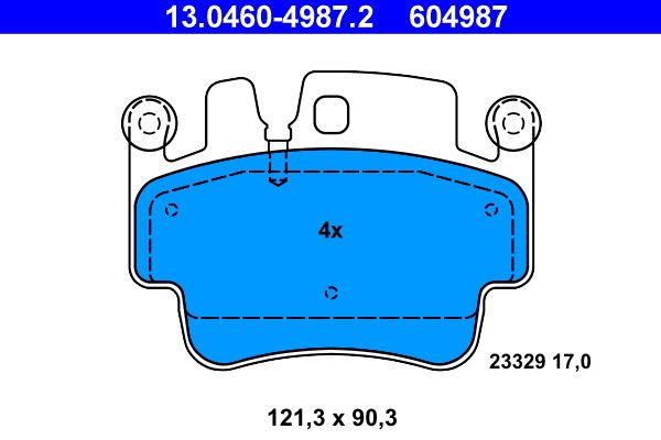 Klocki hamulcowe ATE 13.0460-4987.2