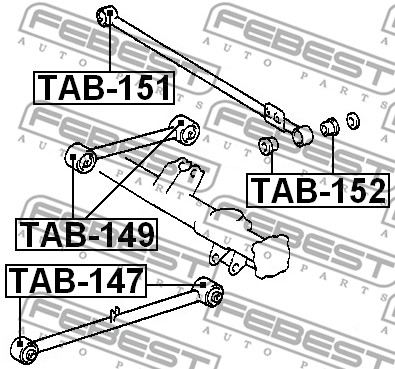 Tuleja wahacza FEBEST TAB-149