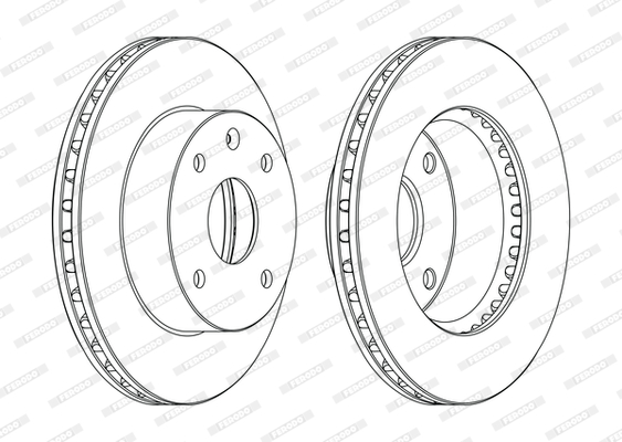 Tarcza hamulcowa FERODO DDF1257C