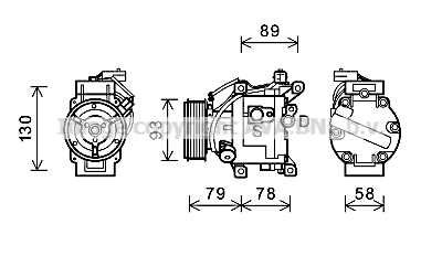 Kompresor klimatyzacji AVA QUALITY COOLING TOAK667