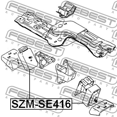Poduszka silnika FEBEST SZM-SE416