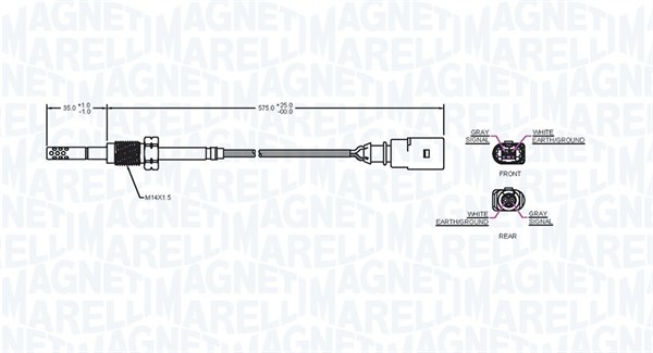 Czujnik  temperatury spalin MAGNETI MARELLI 172000121010