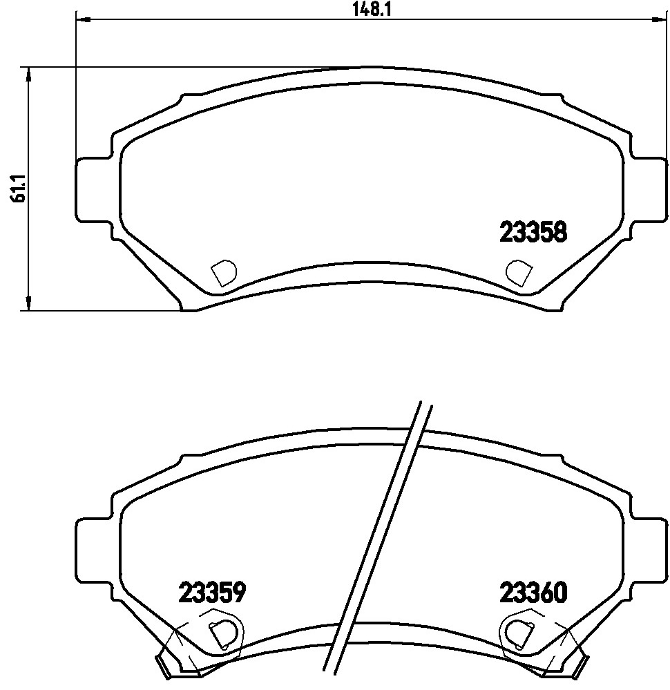 Klocki hamulcowe BREMBO P 59 028