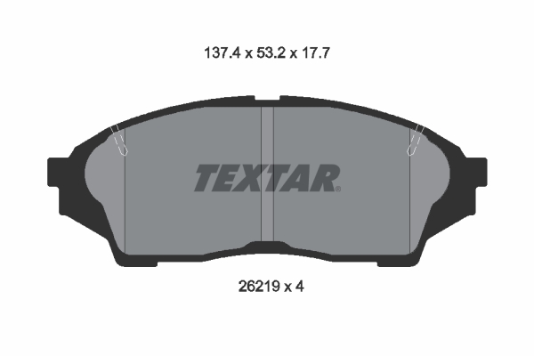 Klocki hamulcowe TEXTAR 2621901
