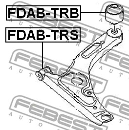 Tuleja wahacza FEBEST FDAB-TRB
