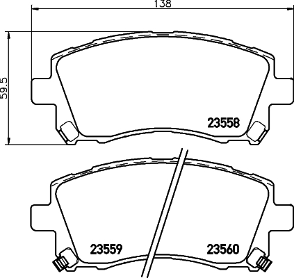 Klocki hamulcowe HELLA 8DB 355 017-291