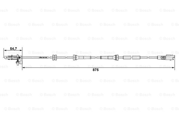 Czujnik ABS BOSCH 0 265 007 790