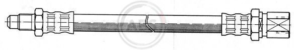 Przewód hamulcowy elastyczny A.B.S. SL 2454