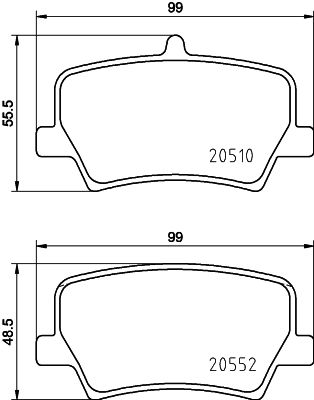 Klocki hamulcowe HELLA 8DB 355 039-391