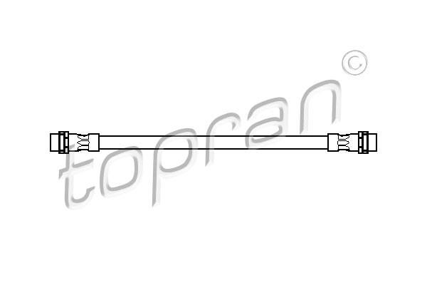 Przewód hamulcowy elastyczny TOPRAN 110 407
