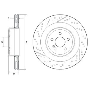 Tarcza hamulcowa DELPHI BG9118C