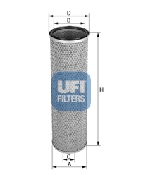 Filtr powietrza UFI 27.445.00