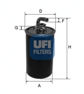 Filtr paliwa UFI 24.030.00