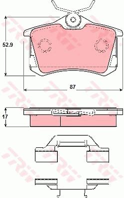 Klocki hamulcowe TRW GDB1416