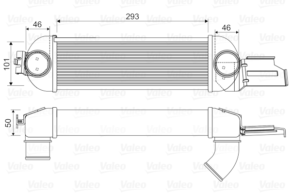 Chłodnica powietrza intercooler VALEO 818355