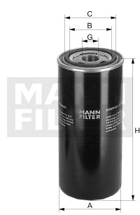 Filtr oleju MANN-FILTER WD 731/2