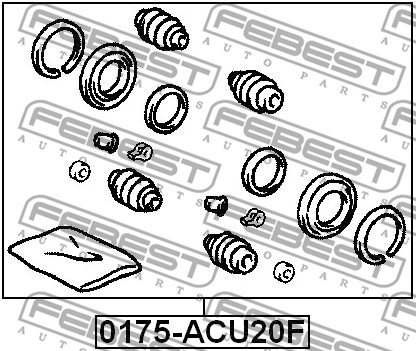 Zestaw naprawczy zacisku FEBEST 0175-ACU20F