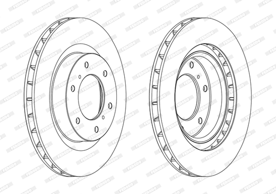 Tarcza hamulcowa FERODO DDF1757C