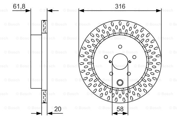 Tarcza hamulcowa BOSCH 0 986 479 V05