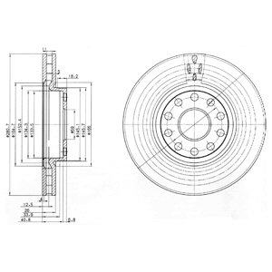 Tarcza hamulcowa DELPHI BG3078