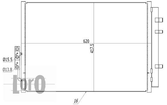 Skraplacz klimatyzacji ABAKUS 004-016-0004