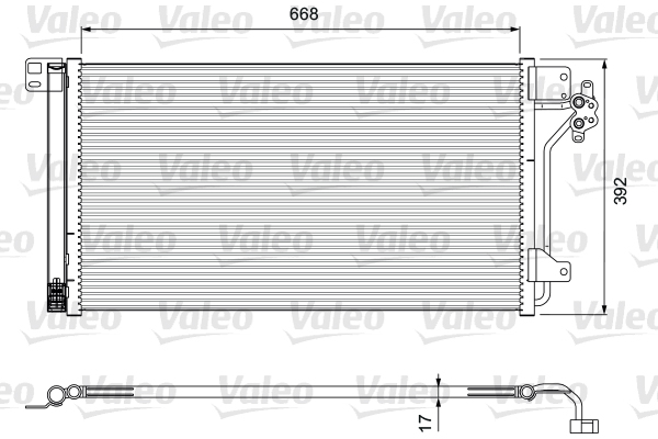 Skraplacz klimatyzacji VALEO 814015