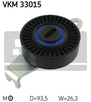 Rolka prowadząca paska osprzętu SKF VKM 33015