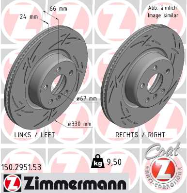 Tarcza hamulcowa ZIMMERMANN 150.2951.53