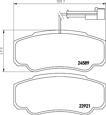 Klocki hamulcowe HELLA 8DB 355 013-511