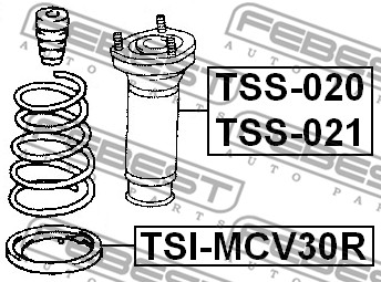 Sprężyna talerzowa FEBEST TSI-MCV30R