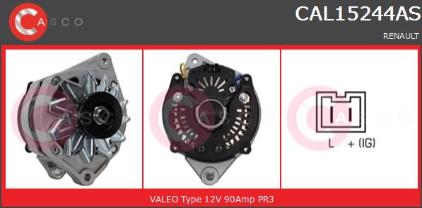 Alternator CASCO CAL15244AS