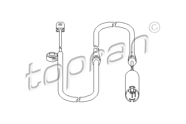 Czujnik zużycia klocków hamulcowych TOPRAN 501 402