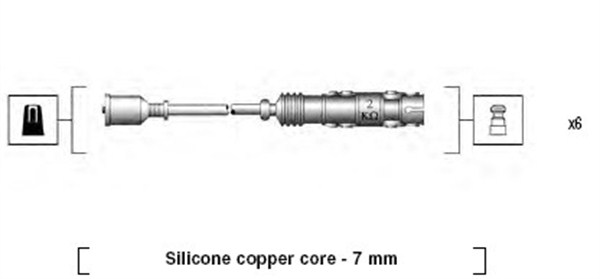 Przewody zapłonowe MAGNETI MARELLI 941455010942