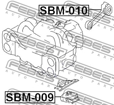 Poduszka silnika FEBEST SBM-009