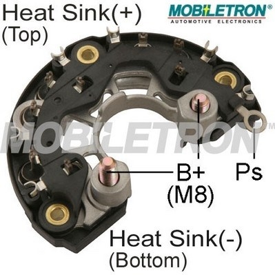Mostek prostowniczy alternatora MOBILETRON RB-118H