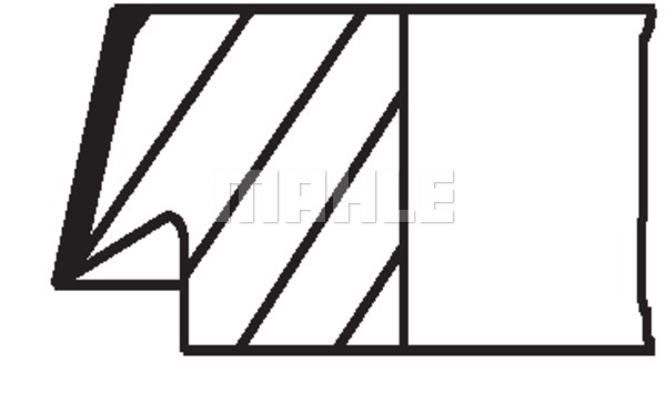 Pierścienie tłokowe MAHLE 081 RS 00110 0N2