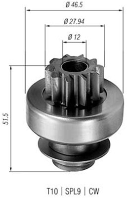 Bendiks rozrusznika MAGNETI MARELLI 940113020227