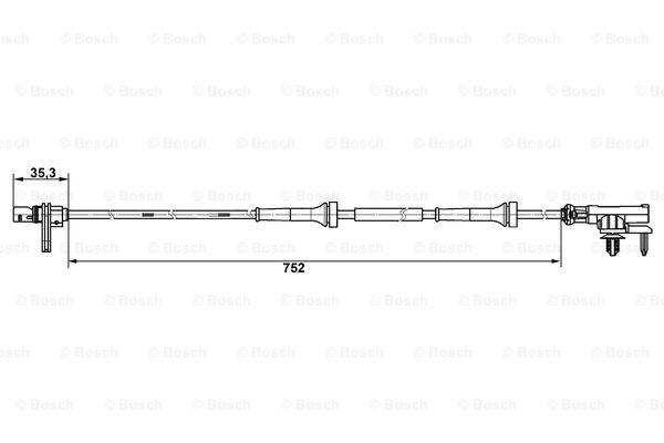 Czujnik ABS BOSCH 0 265 007 638