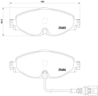 Klocki hamulcowe BREMBO P 85 126X