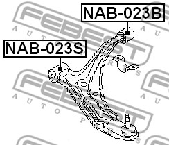 Tuleja wahacza FEBEST NAB-023S