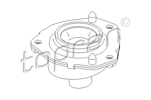 Mocowanie amortyzatora teleskopowego TOPRAN 721 205