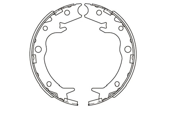 Zestaw szczęk hamulcowych KAVO PARTS KBS-2908