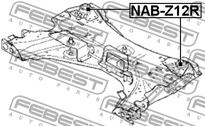 Łożyskowanie  korpusu osi FEBEST NAB-Z12R