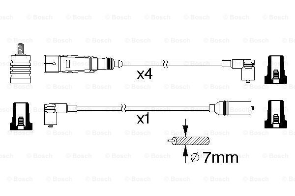 Przewody zapłonowe BOSCH 0 986 356 358