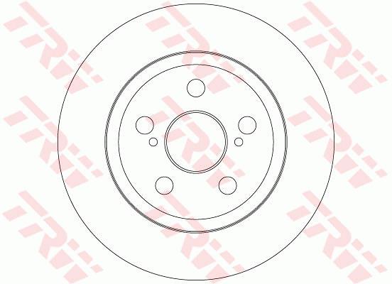 Tarcza hamulcowa TRW DF6331