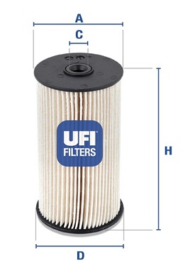 Filtr paliwa UFI 26.007.00