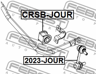 Guma stabilizatora FEBEST CRSB-JOUR
