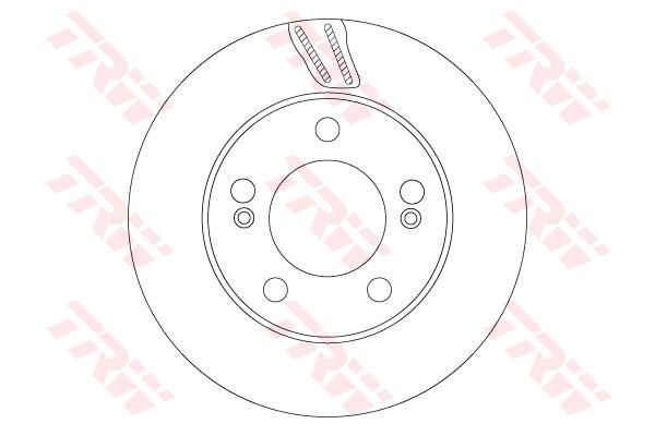 Tarcza hamulcowa TRW DF6876