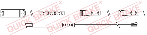 Czujnik zużycia klocków QUICK BRAKE WS 0307 A